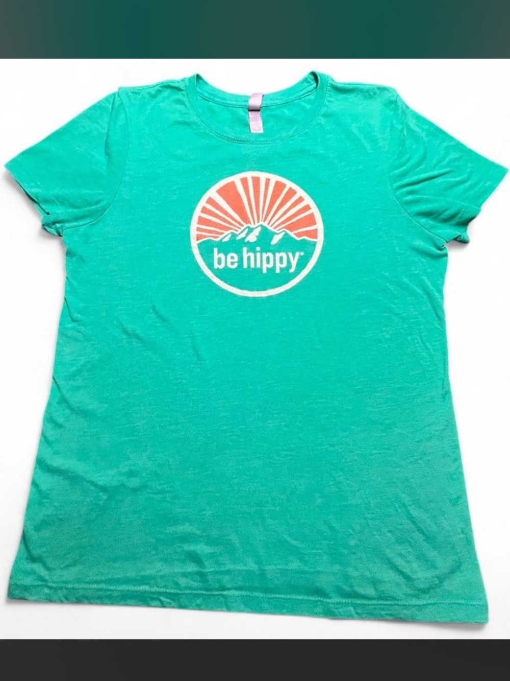 Be Hippy Green T-shirt, XXL (fits like M)